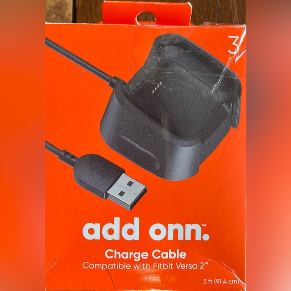 Charge Cable add onn Compatible with Fitbit Versa 2 3'. - Picture 1 of 5
